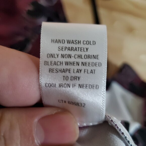 Appleseeds Dress Womens Large Purple Petite 3/4 Sleeve Polyester Blend - Picture 4 of 11